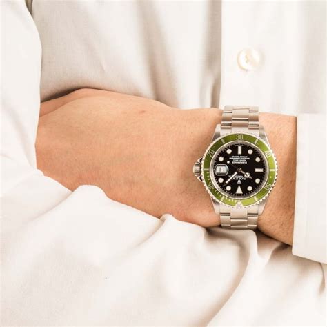 used kermit submariner rolex|Rolex Submariner green 50th anniversary.